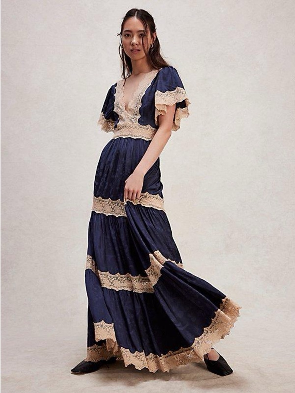 Spell ocean gown in sapphire blue